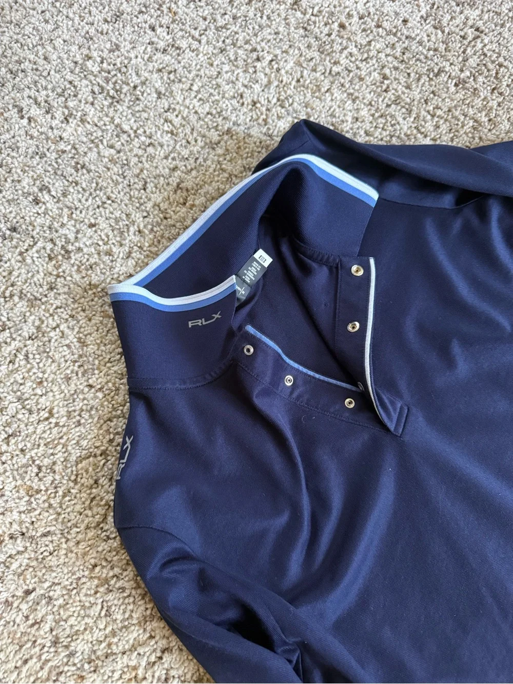 Men's Long-Sleeve Navy Ralph Lauren Shirt
